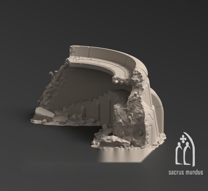 Talussa Prime, Shattered by Conflict - Sacrusmundus terrain reference render
