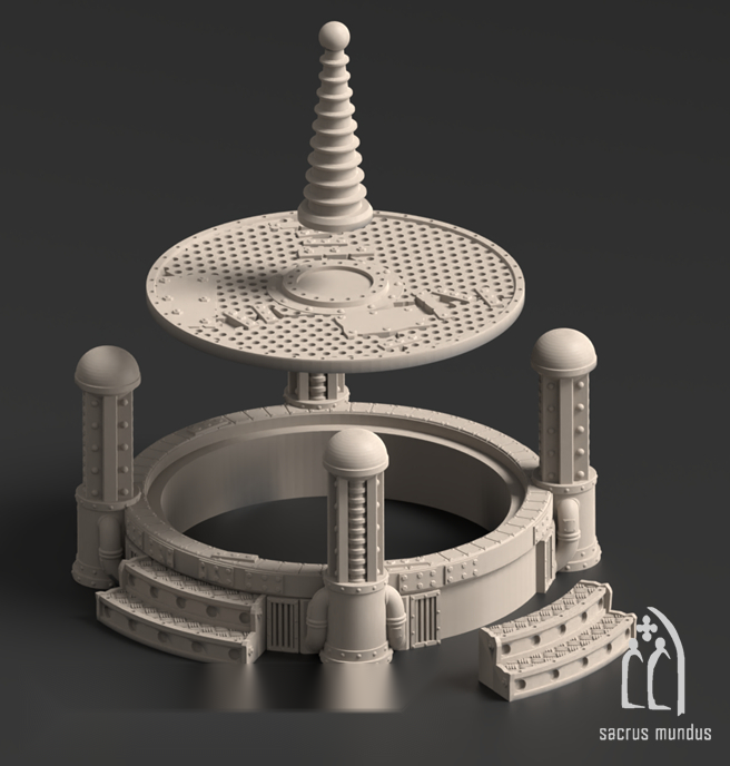 Warpzel-1A, Orbital Hulk - Sacrusmundus terrain reference render