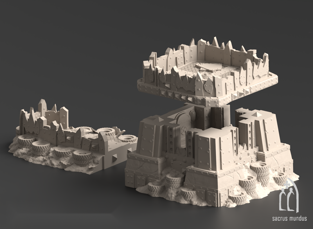 Warpzel-1A, No Git's Land Gulch - Sacrusmundus terrain reference render