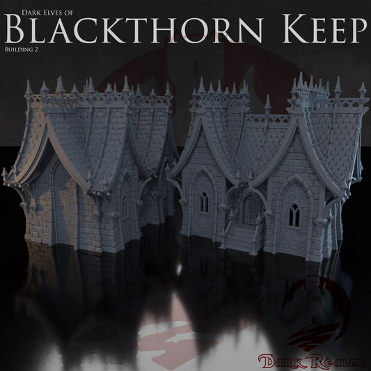 Dark Kin Elf Building 2 – Blackthorn Keep – Tabletop Terrain – product image 1
