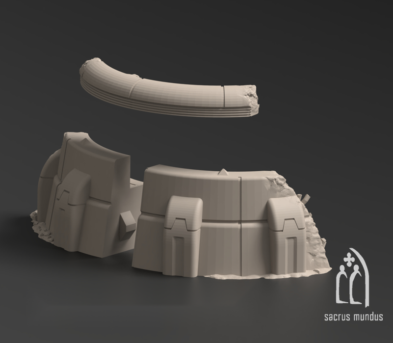 Talussa Prime, Shattered by Conflict - Sacrusmundus terrain reference render