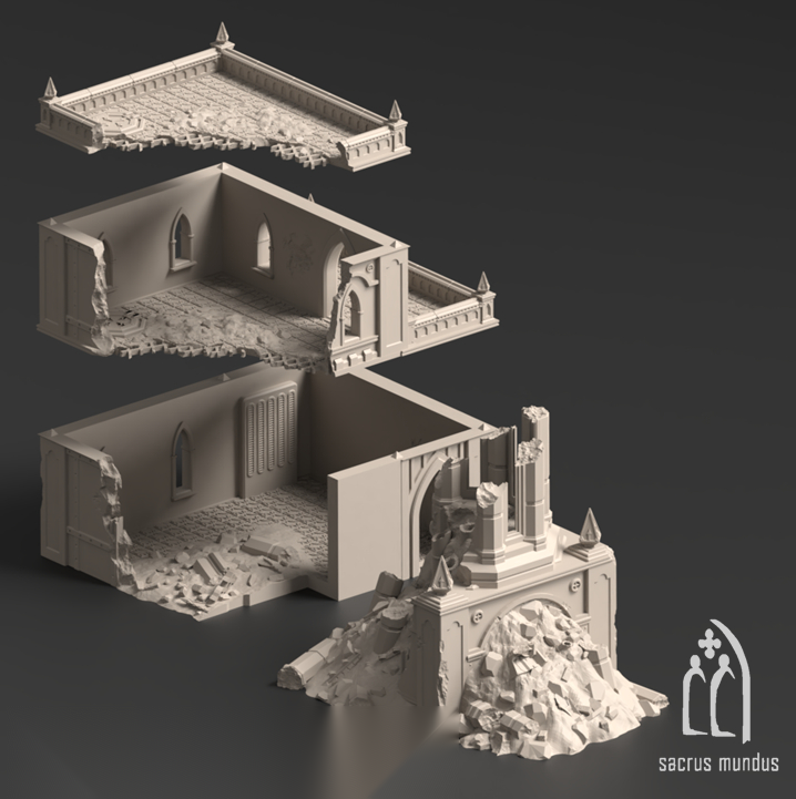 The Desolation of Emerita - Sacrusmundus terrain reference render