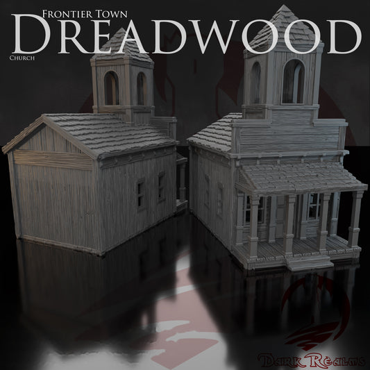 Dreadwood Church – Frontier Town – Tabletop Terrain – product image 1