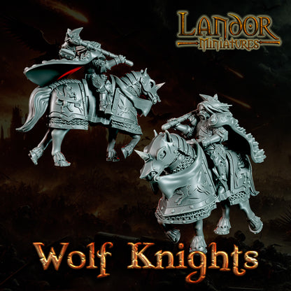 Wolf Knights – Landor Miniatures 3D Printed Miniature (32mm) - image 9