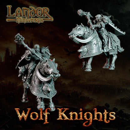Wolf Knights – Landor Miniatures 3D Printed Miniature (32mm) - image 8