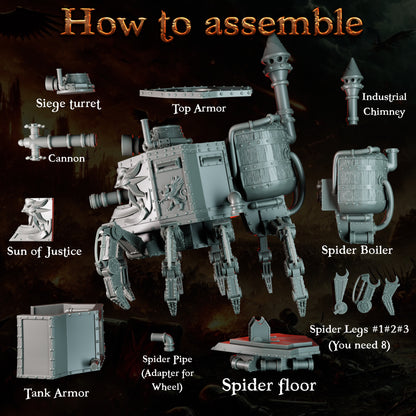 Imperial Vaporcore Engines – Landor Miniatures 3D Printed Miniature (32mm) - image 1