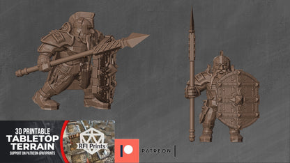 Dwarf – RFIPRINTS 3D Printed Miniature (32mm) - image 3