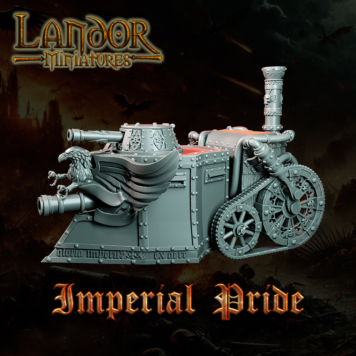 Imperial Vaporcore Engines – Landor Miniatures 3D Printed Miniature (32mm) - image 4
