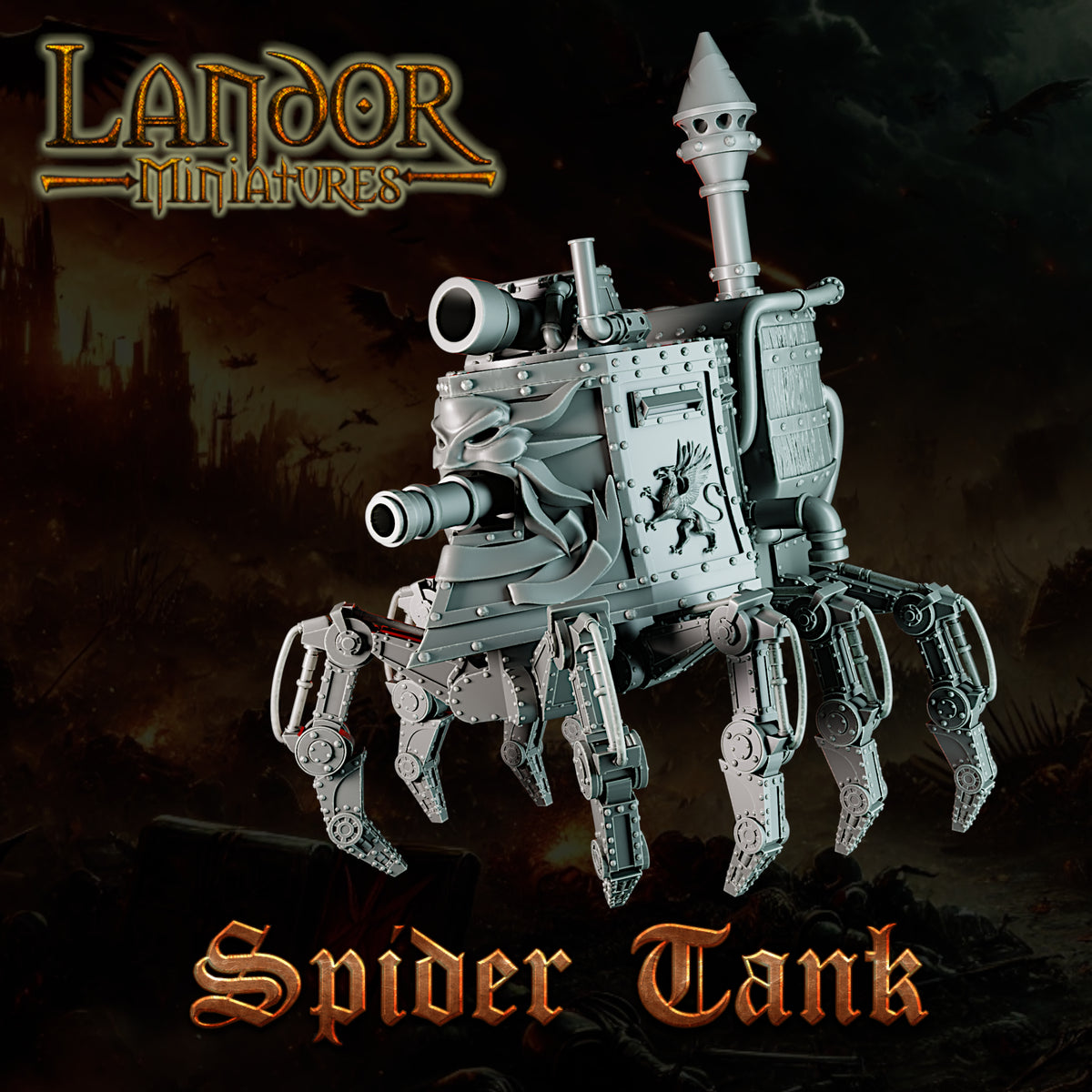 Imperial Vaporcore Engines – Landor Miniatures 3D Printed Miniature (32mm) - image 8