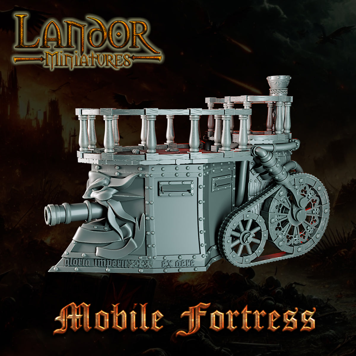 Imperial Vaporcore Engines – Landor Miniatures 3D Printed Miniature (32mm) - image 3