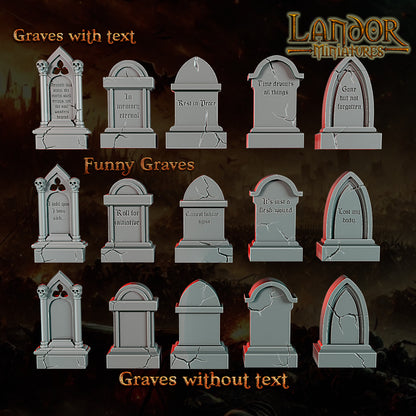 Imperial Cemetery – Landor Miniatures 3D Printed Miniature (32mm) - image 3