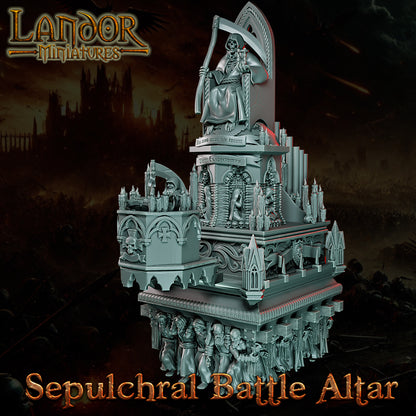 Sepulchral Battle Altar Upgrade – Landor Miniatures 3D Printed Miniature (32mm) - image 2