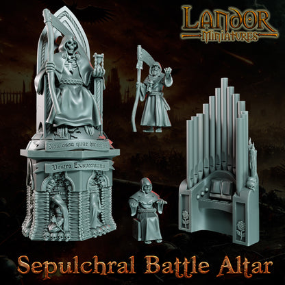 Sepulchral Battle Altar Upgrade – Landor Miniatures 3D Printed Miniature (32mm) - image 5