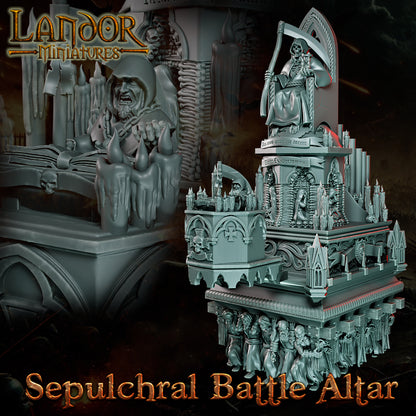Sepulchral Battle Altar Upgrade – Landor Miniatures 3D Printed Miniature (32mm) - image 6