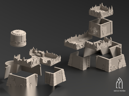 Warpzel-1A, Orc Settlement - Sacrusmundus terrain reference render
