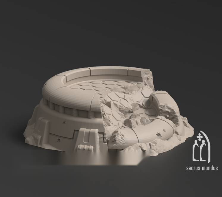 Talussa Prime, Shattered by Conflict - Sacrusmundus terrain reference render