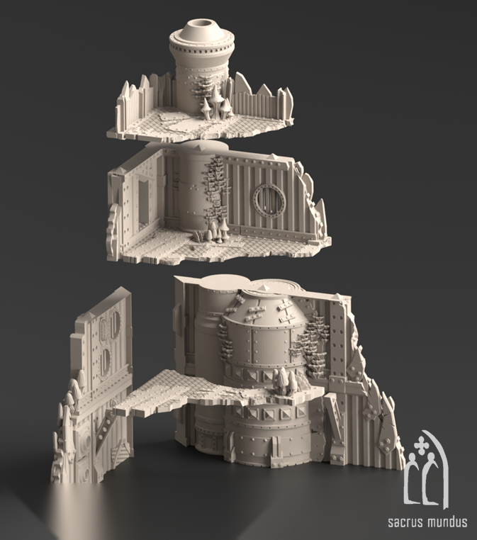 Warpzel-1A, Orc Fungus Farm - Sacrusmundus terrain reference render