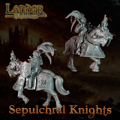Sepulchral Knights – Landor Miniatures 3D Printed Miniature (32mm) - image 5