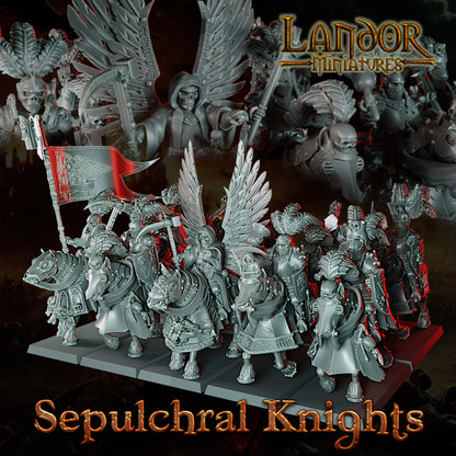 Sepulchral Knights – Landor Miniatures 3D Printed Miniature (32mm) - image 9