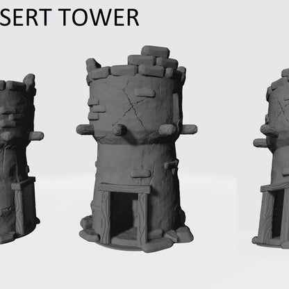 Desert Tower – RFIPRINTS 3D Printed Terrain (28mm) - image 1