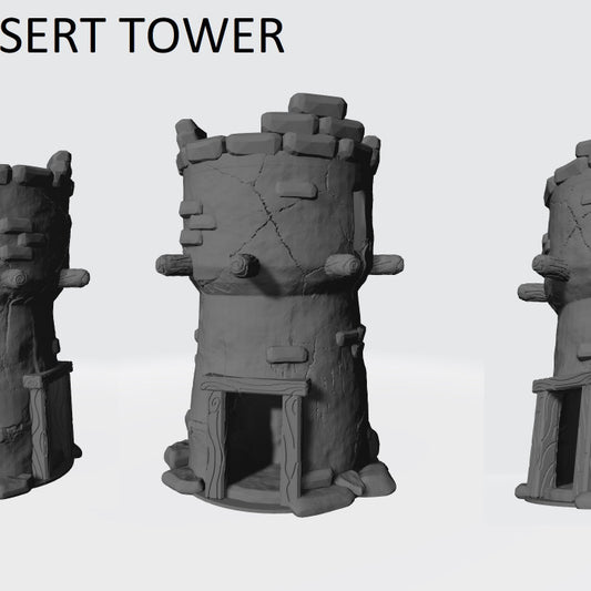 Desert Tower – RFIPRINTS 3D Printed Terrain (28mm) - image 1