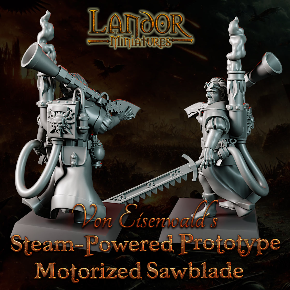 Von Eisenwald (Imperial Engineer) – Landor Miniatures 3D Printed Miniature (20mm) - image 3