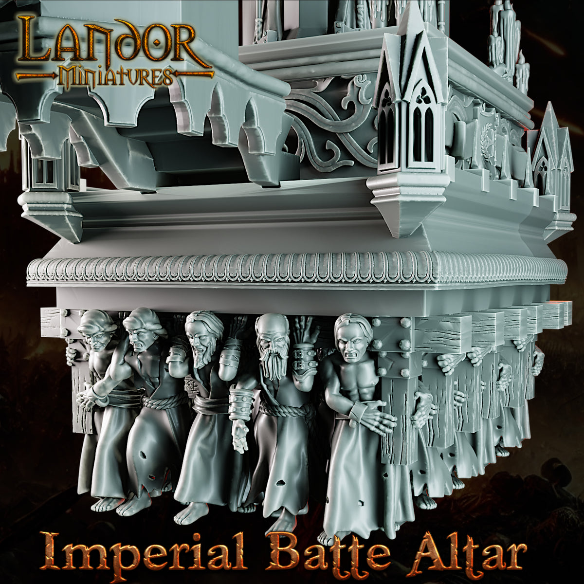 Imperial Battle Altar – Landor Miniatures 3D Printed Miniature (32mm) - image 4