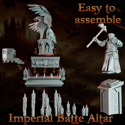 Imperial Battle Altar – Landor Miniatures 3D Printed Miniature (32mm) - image 3