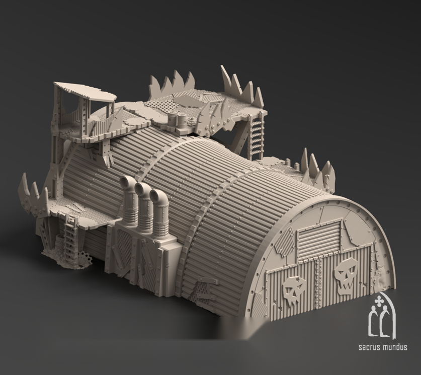 Warpzel-1A, Orc Settlement - Sacrusmundus terrain reference render