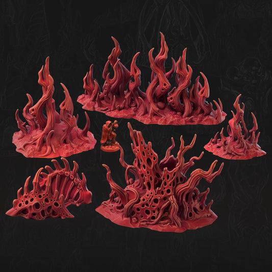 Bone Corals Bone Dominion 3D printed tabletop terrain by 3DHexes
