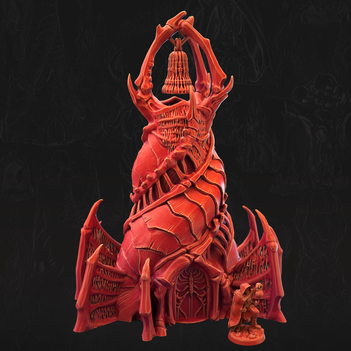 Bonebound Belltower Bone Dominion 3D printed tabletop terrain by 3DHexes