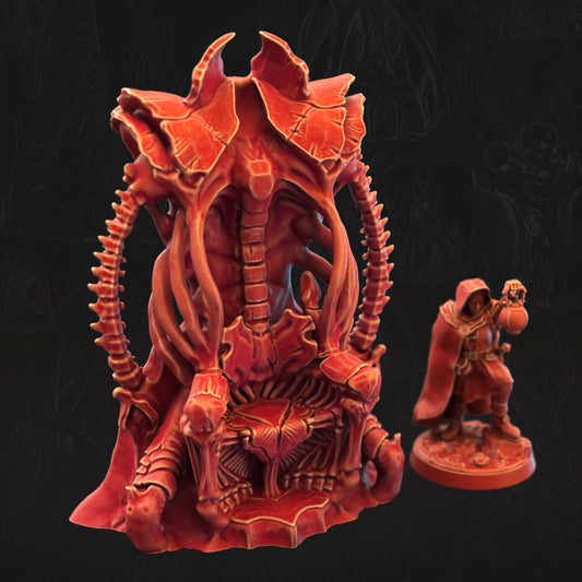 Bonebound Throne Bone Dominion 3D printed tabletop terrain by 3DHexes