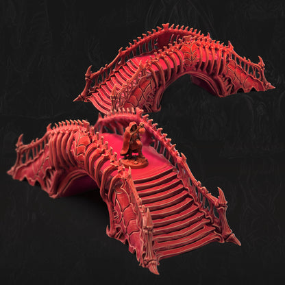Boneshaped Bridge Bone Dominion 3D printed tabletop terrain by 3DHexes
