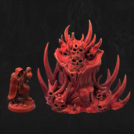 Demonic Effigy Bone Dominion 3D printed tabletop terrain by 3DHexes