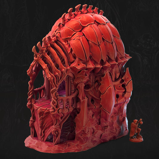 Elevated Bone Pavilion Bone Dominion 3D printed tabletop terrain by 3DHexes
