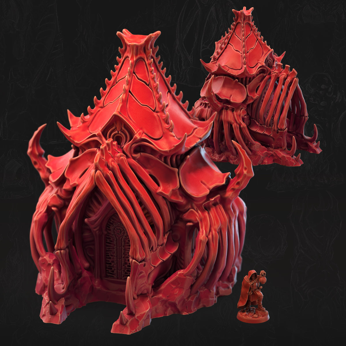 Ossuary Shrine Bone Dominion 3D printed tabletop terrain by 3DHexes