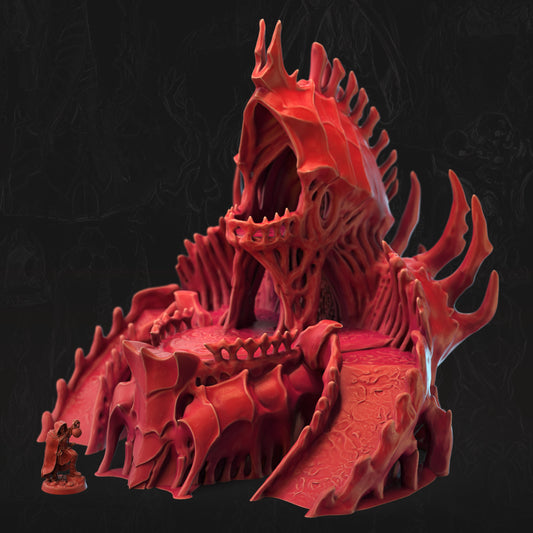 The Devourer's Dais Bone Dominion 3D printed tabletop terrain by 3DHexes