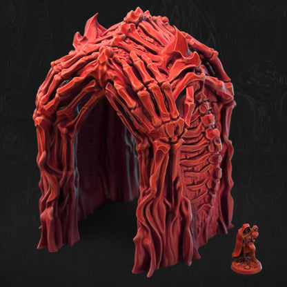 The Grasping Gate Bone Dominion 3D printed tabletop terrain by 3DHexes