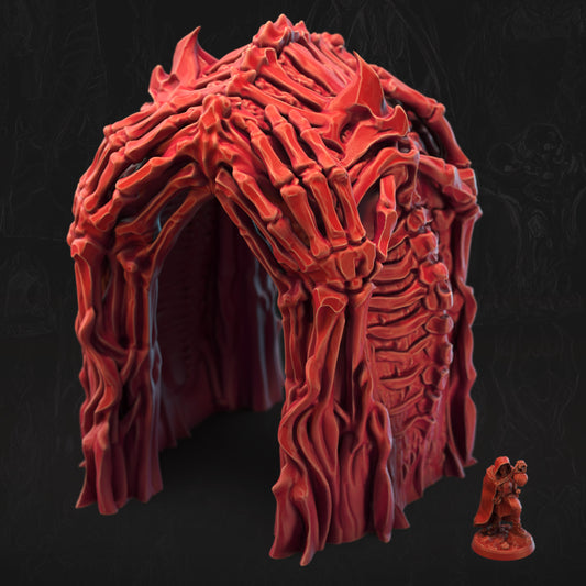 The Grasping Gate Bone Dominion 3D printed tabletop terrain by 3DHexes