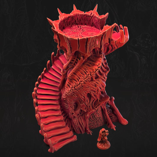 The Ribtower Bone Dominion 3D printed tabletop terrain by 3DHexes