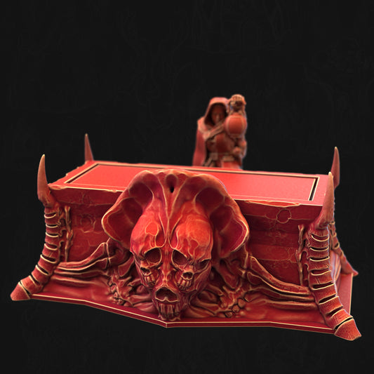 Boneshaped Altar Bonemancy Sanctum 3D printed tabletop terrain by 3DHexes