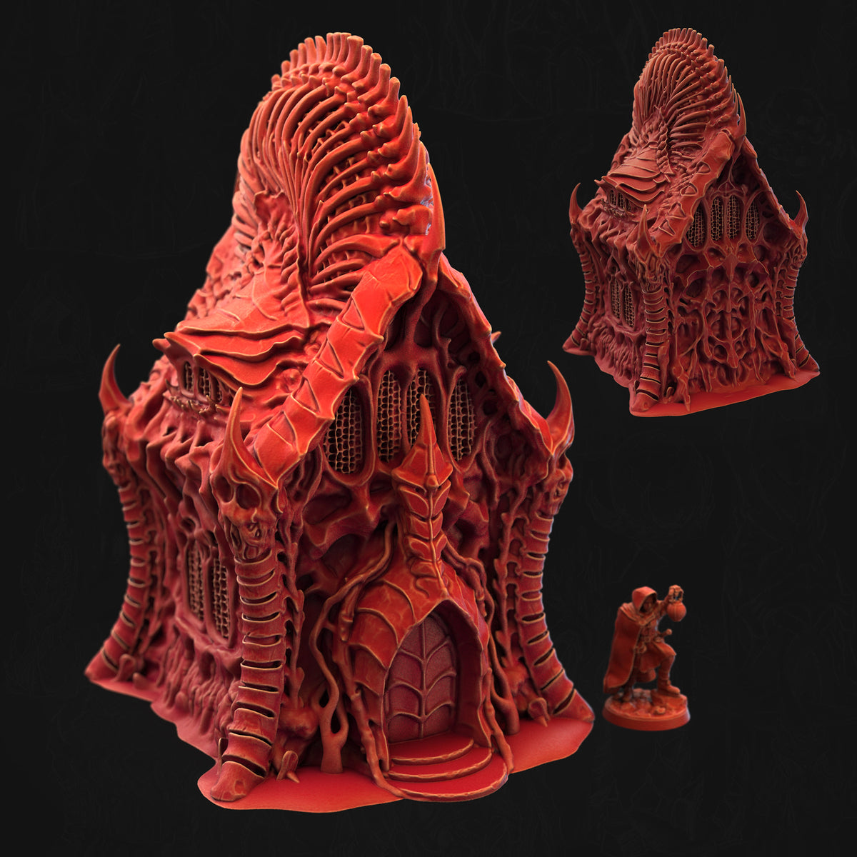 Boneshaped Lodge Bonemancy Sanctum 3D printed tabletop terrain by 3DHexes