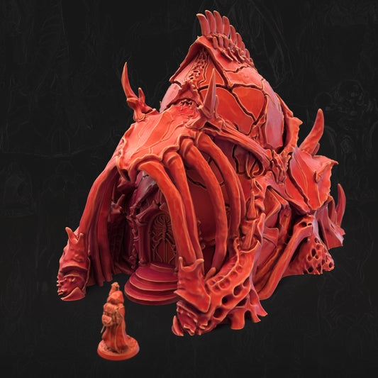 Boneshaped Building Bonemancy Watchpost 3D printed tabletop terrain by 3DHexes