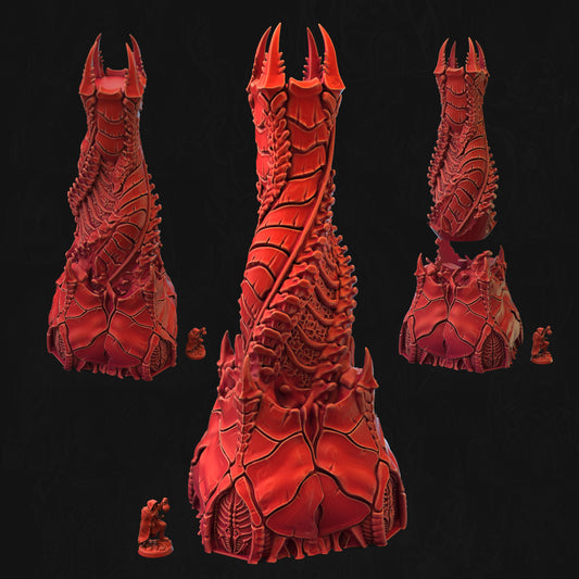 Ossified Citadel Bonemancy Sanctum 3D printed tabletop terrain by 3DHexes