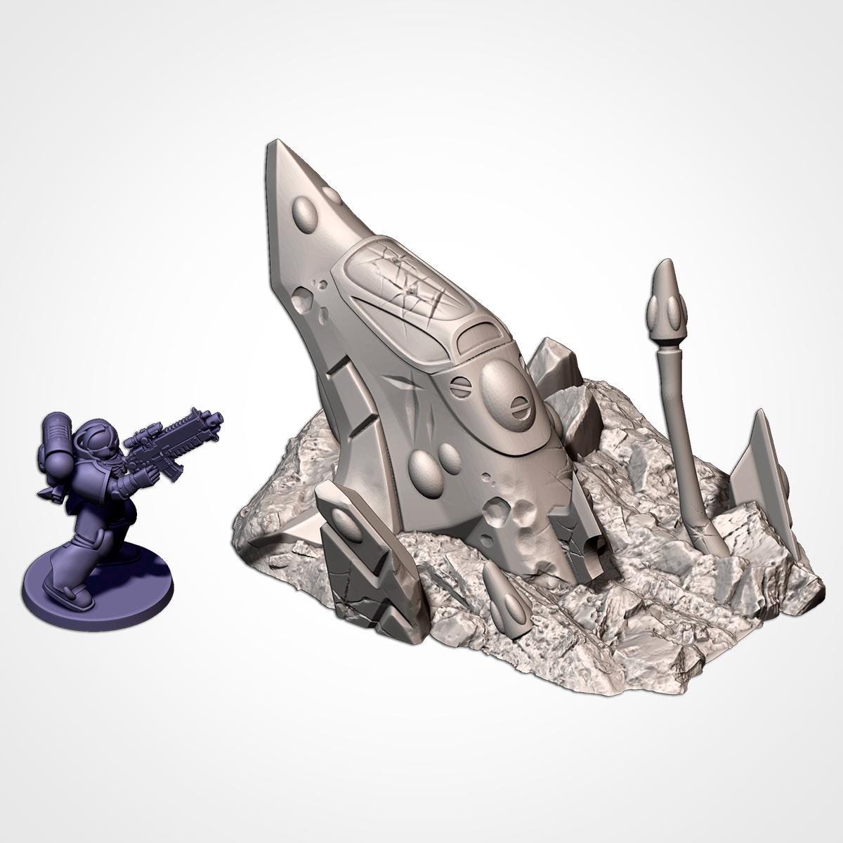 Xeno Crashed Ships Terrain