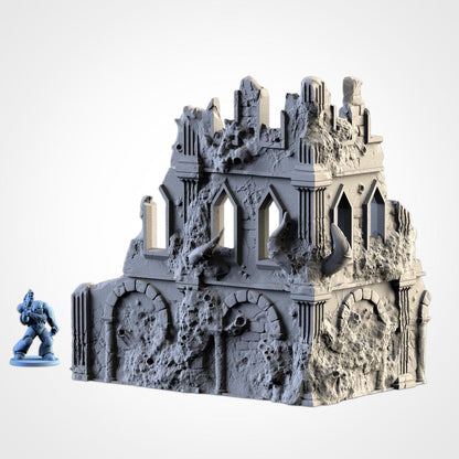 Infected Ruins Terrain – Pariah Style Set - Pieces- Sci-Fi Wargaming Scenery {By TXARLIFACTORY}