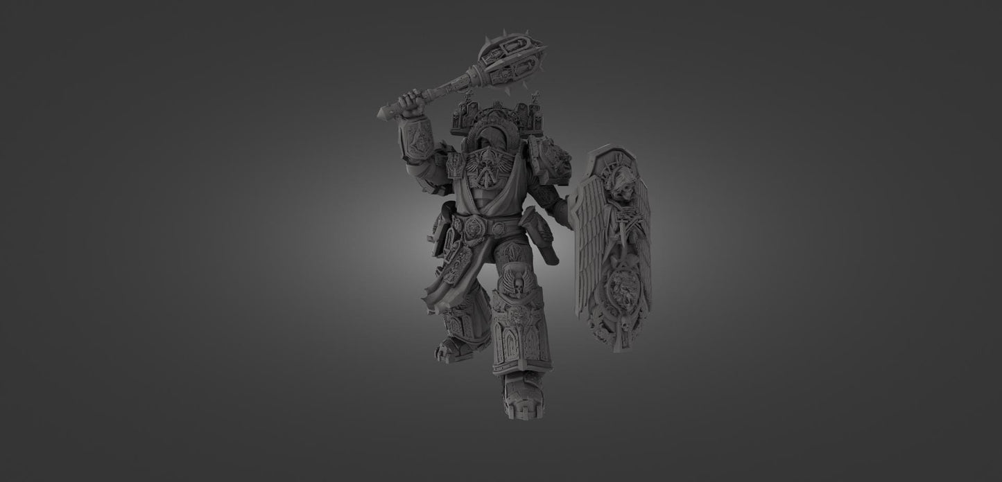 GrimKnight Miniature Ranged & Melee Parts Included Wargaming Proxy {By 3DArtguy)
