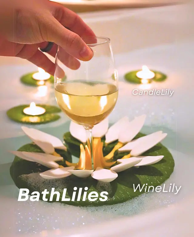 Floating Wine Lily & Candle Lily Bath Set – product image 7