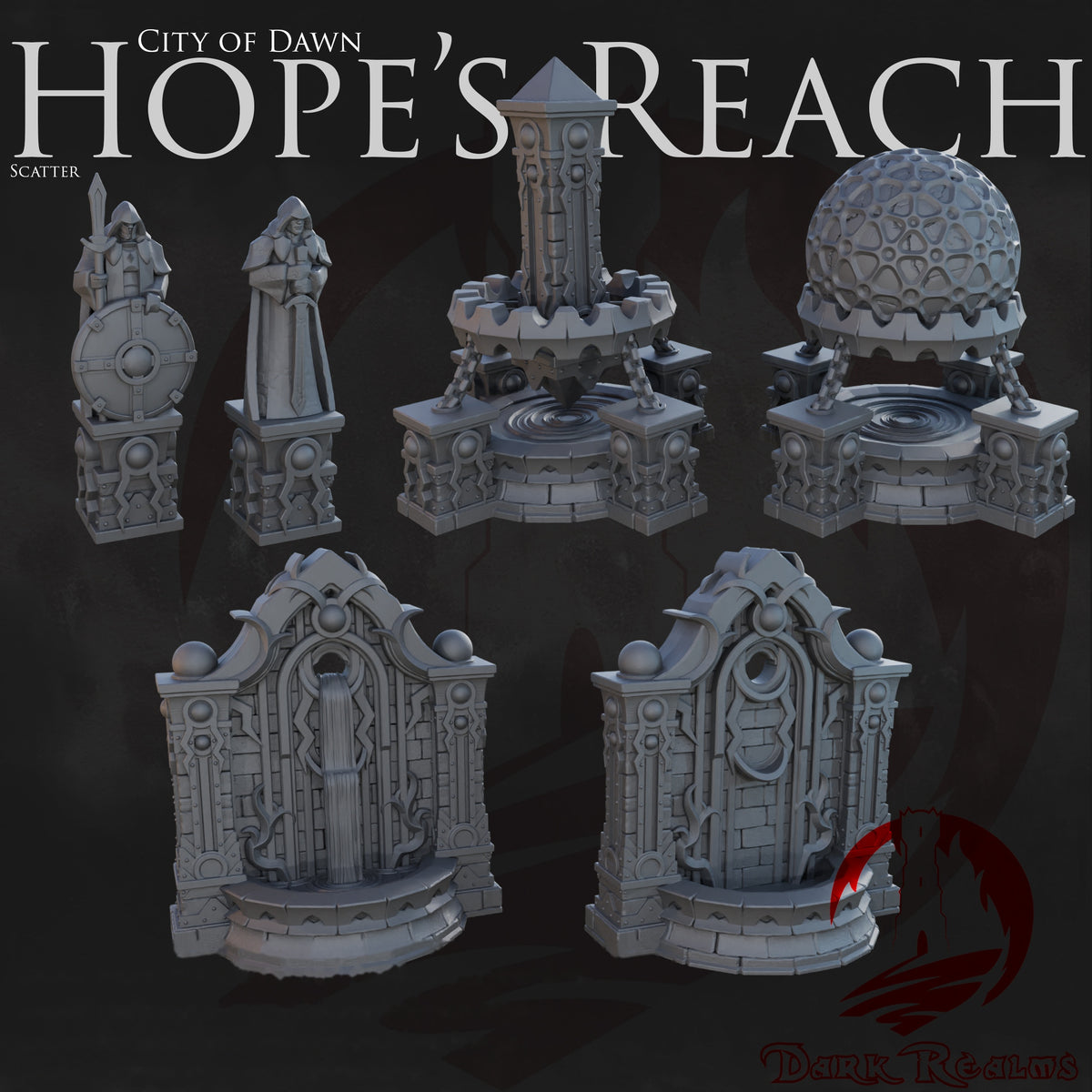 Landmark Scatter – City of Dawn – Tabletop Terrain – product image 1