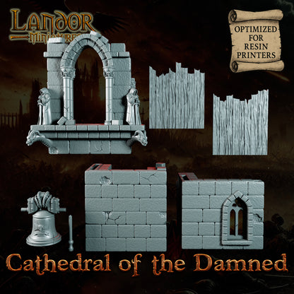 Cathedral of the Damned – Landor Miniatures 3D Printed Miniature (32mm) - image 2